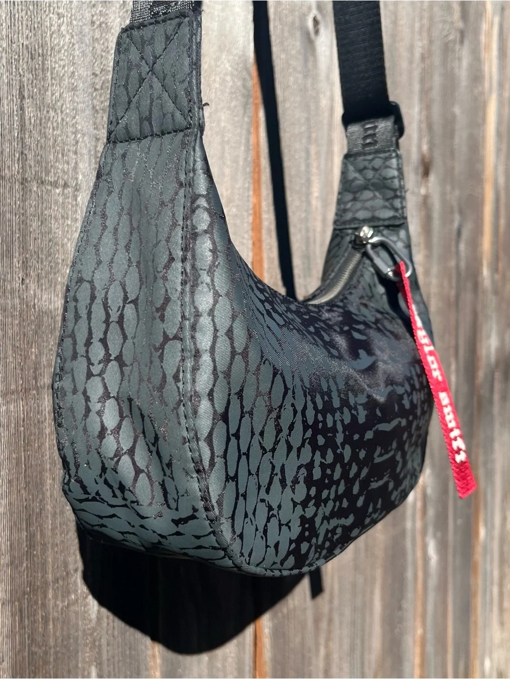 Reputation Album Taylor Swift black snakeskin handbag